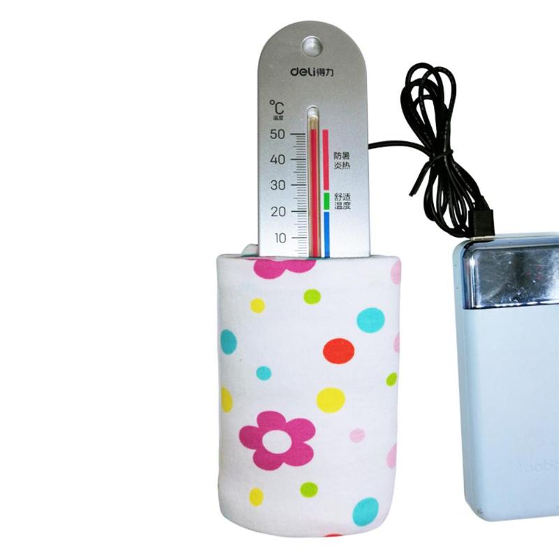 USB Milk Warmer Insulated Bag Portable Travel Cup Warmer Baby Nursing Bottle Cover Warmer Heater Bag Infant Feeding Bottle Bags