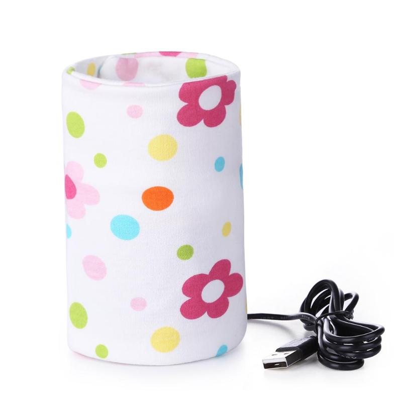 USB Milk Warmer Insulated Bag Portable Travel Cup Warmer Baby Nursing Bottle Cover Warmer Heater Bag Infant Feeding Bottle Bags