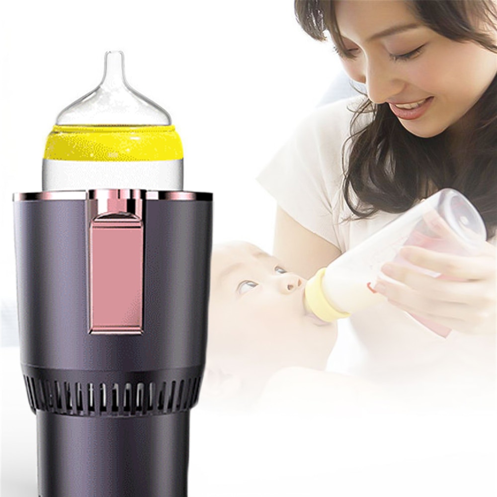 DC 12V Car Heating Cooling Cup 2-in-1 Car Office Cup Warmer Cooler Smart Car Cup Mug Holder Tumbler Cooling Beverage Drinks Cans