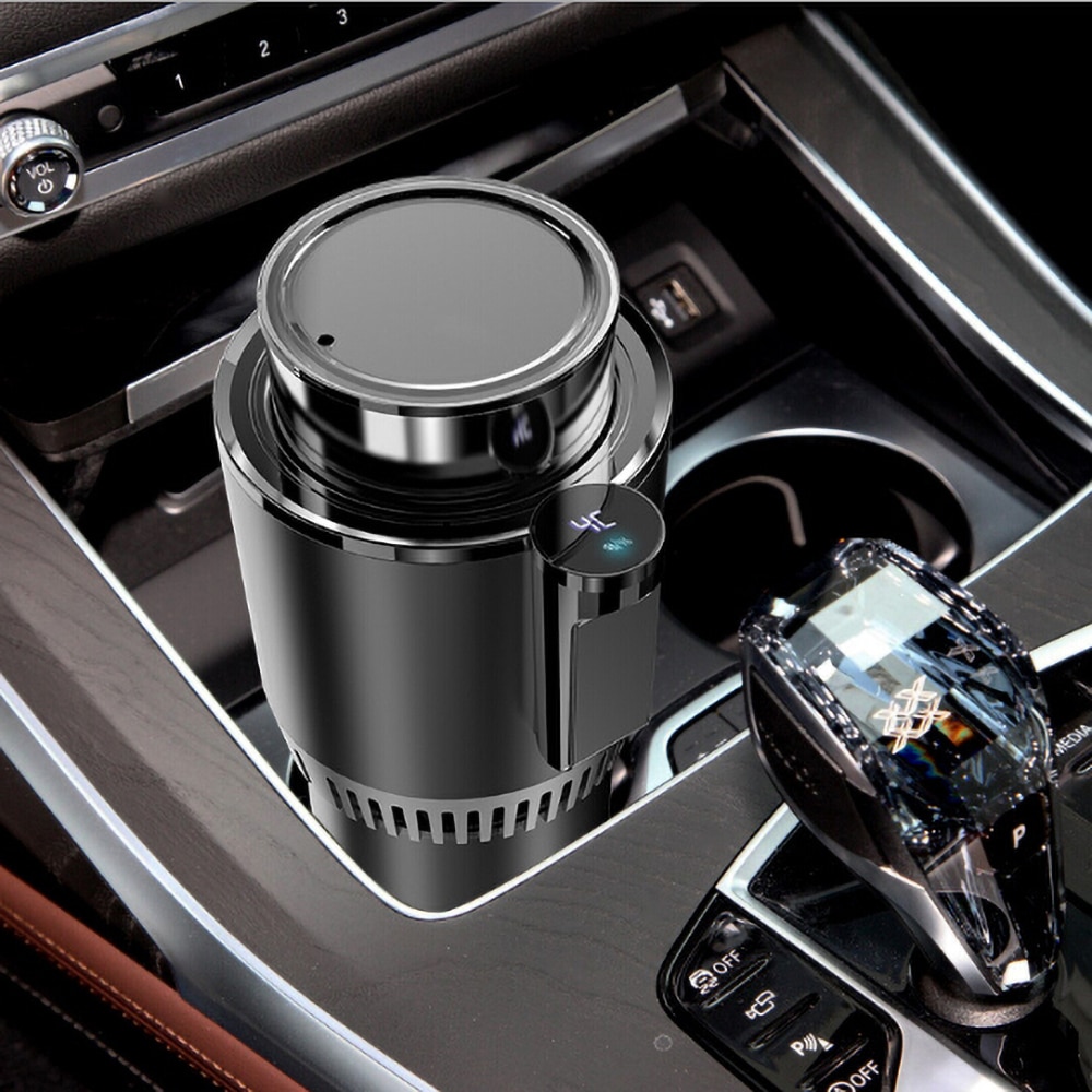 DC 12V Car Heating Cooling Cup 2-in-1 Car Office Cup Warmer Cooler Smart Car Cup Mug Holder Tumbler Cooling Beverage Drinks Cans