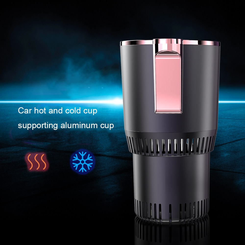 DC 12V Car Heating Cooling Cup 2-in-1 Car Office Cup Warmer Cooler Smart Car Cup Mug Holder Tumbler Cooling Beverage Drinks Cans