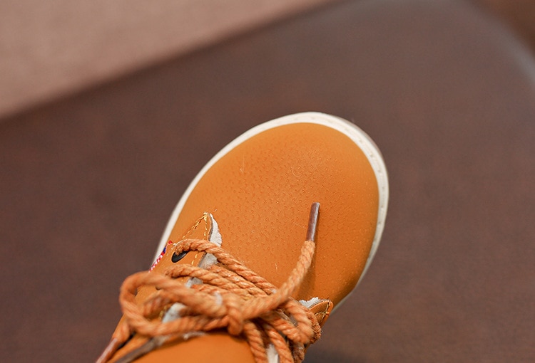 Children Casual Shoes Autumn Winter Martin Boots Boys Shoes Fashion Leather Soft Antislip Girls Boots 21-30 Sport Running Shoes