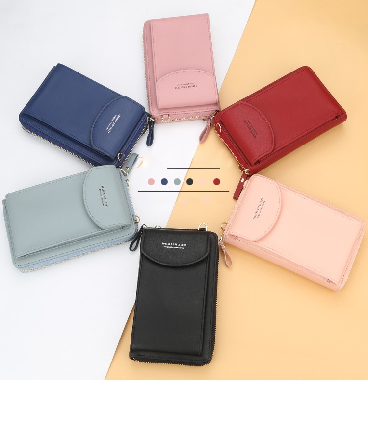 Shoulder Bag for Women Small Crossbody Bags Ladies Pu Leather Mini Handbags Phone Pocket Female Purse Wallet