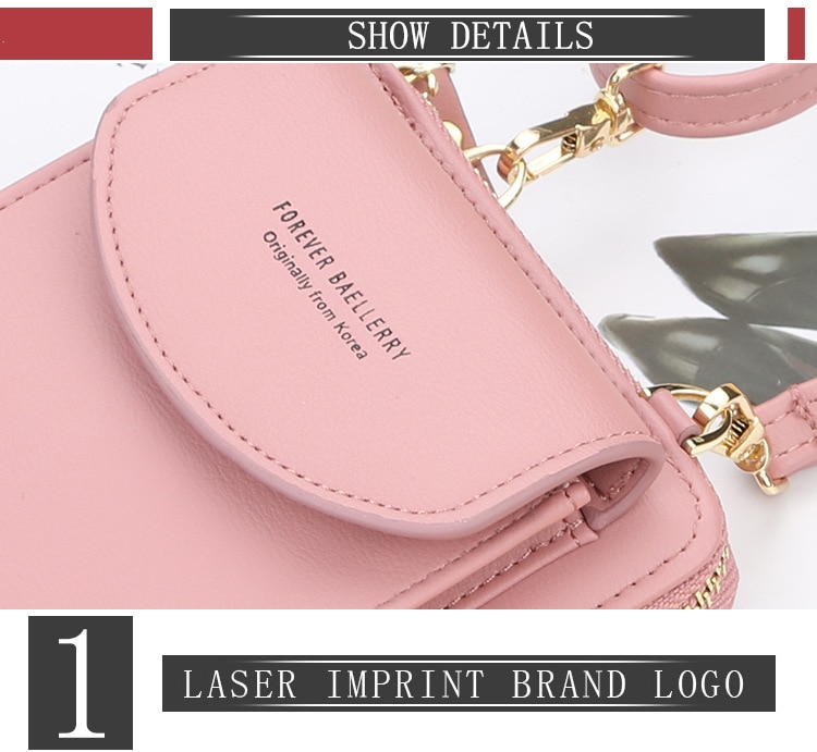 Shoulder Bag for Women Small Crossbody Bags Ladies Pu Leather Mini Handbags Phone Pocket Female Purse Wallet