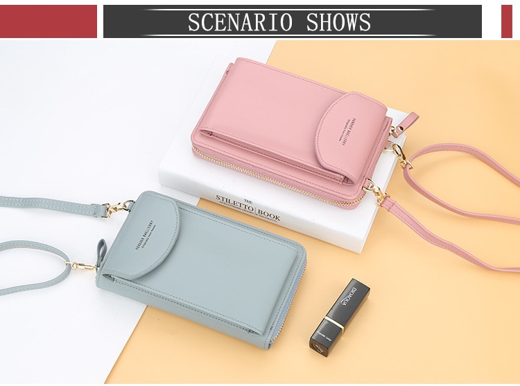 Shoulder Bag for Women Small Crossbody Bags Ladies Pu Leather Mini Handbags Phone Pocket Female Purse Wallet