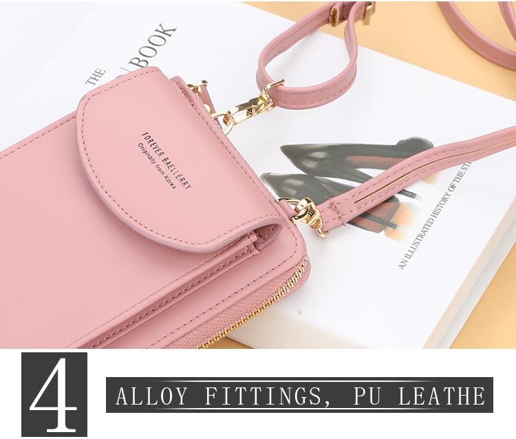 Shoulder Bag for Women Small Crossbody Bags Ladies Pu Leather Mini Handbags Phone Pocket Female Purse Wallet