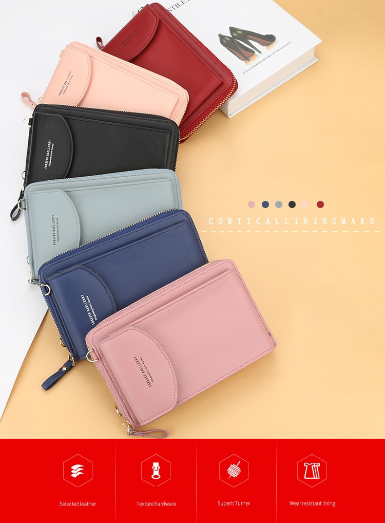 Shoulder Bag for Women Small Crossbody Bags Ladies Pu Leather Mini Handbags Phone Pocket Female Purse Wallet