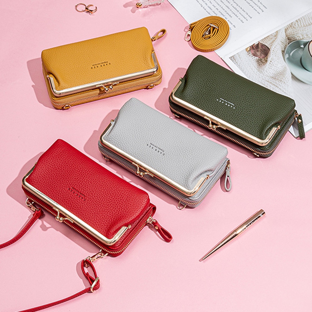 Women Crossbody Bags for Wallet Holder Female Clutch Purse PU Leather Handbag Multiple Card Slot With Large Capacity Women Crossbody Bags for Wallet Holder Female Clutch Purse PU Leather Handbag Multiple Card Slot With Large Capacity