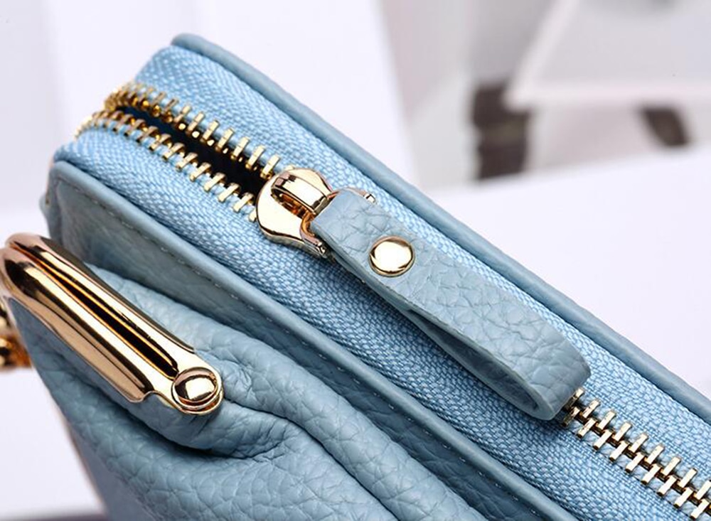 Women Phone Crossbody Bag PU Leather MINI Shoulder Messenger Bag Large Capacity Travel Portable Coin Purse Card Pouch