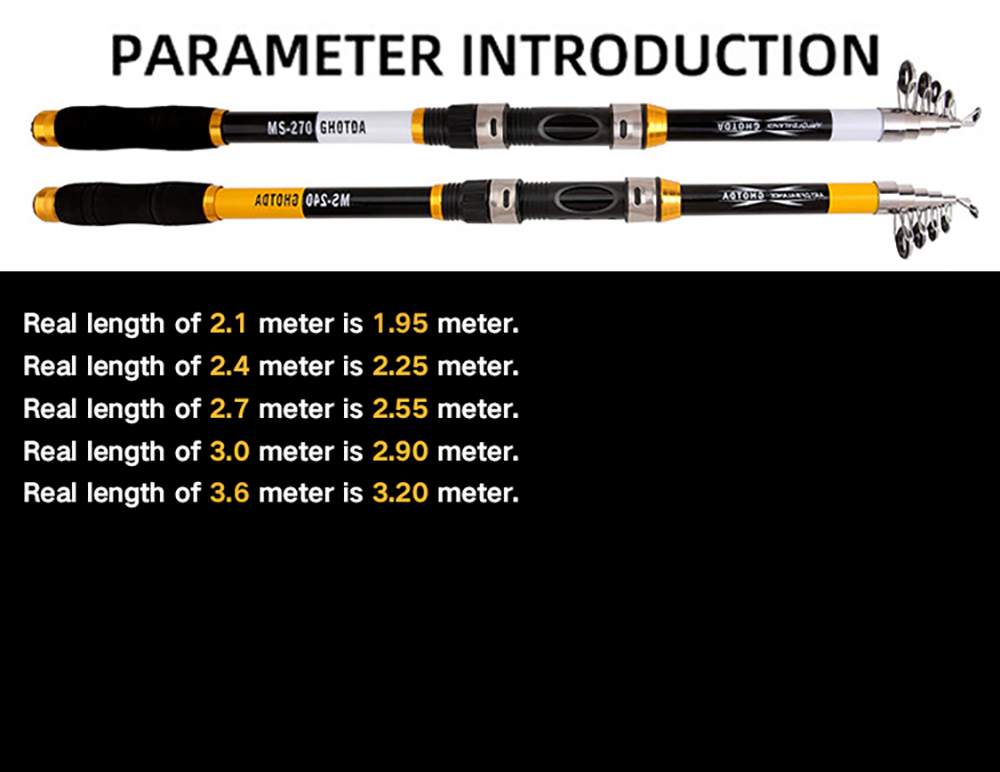 2.1M -3.6M Carp Fishing Rod feeder Hard Carbon Fiber Telescopic Fishing Rod Fishing Pole