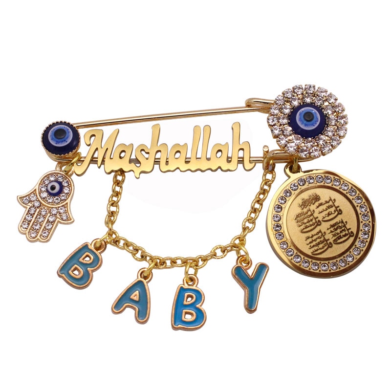 customize name islam muslim mashallah four Qul suras Baby brooch Pin customize name islam muslim mashallah four Qul suras Baby brooch Pin