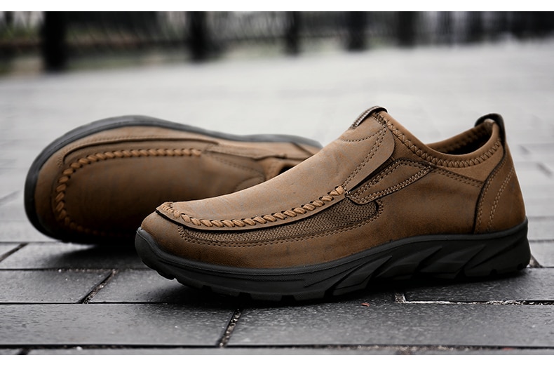 Men Casual Shoes Loafers Sneakers 2020 New Fashion Handmade Retro Leisure Loafers Shoes Zapatos Casuales Hombres Men Shoes