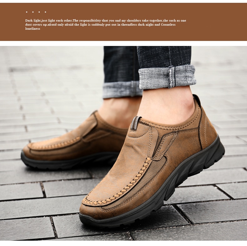 Men Casual Shoes Loafers Sneakers 2020 New Fashion Handmade Retro Leisure Loafers Shoes Zapatos Casuales Hombres Men Shoes