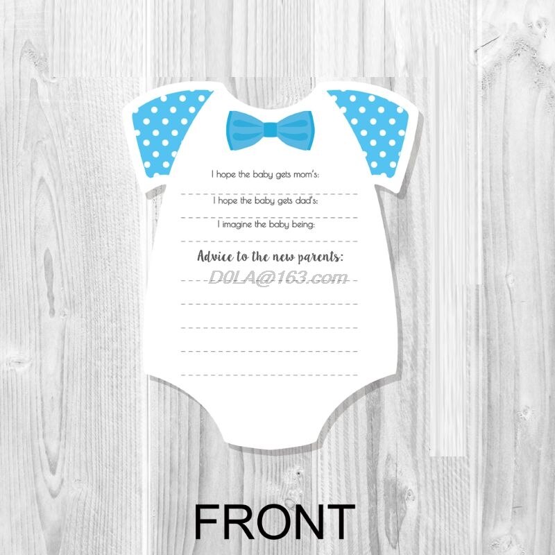Baby Predictions and Advice Cards (Pack of 10) - Baby Shower Games Ideas for Boy or Girl- Party Activities Supplies