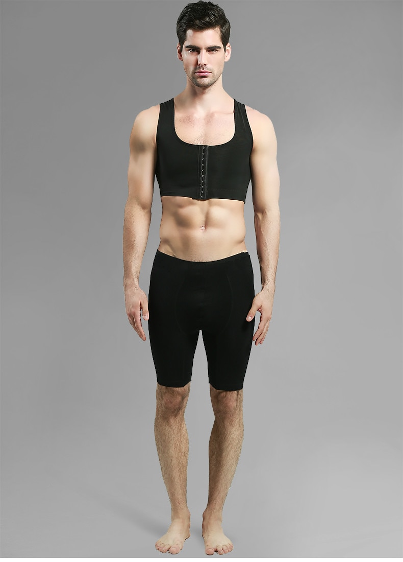 Men Gynecomastia Shaper Slimming Chest Corset Compression Body Building Sleeveless Tops Correct Posture 1219 Men Gynecomastia Shaper Slimming Chest Corset Compression Body Building Sleeveless Tops Correct Posture 1219