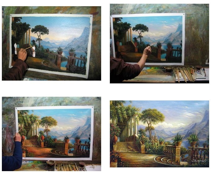 Hand painted Customize oil paintings on Canvas Animal Pet Landscape Portrait painting From Photo picture Wall Art Custom