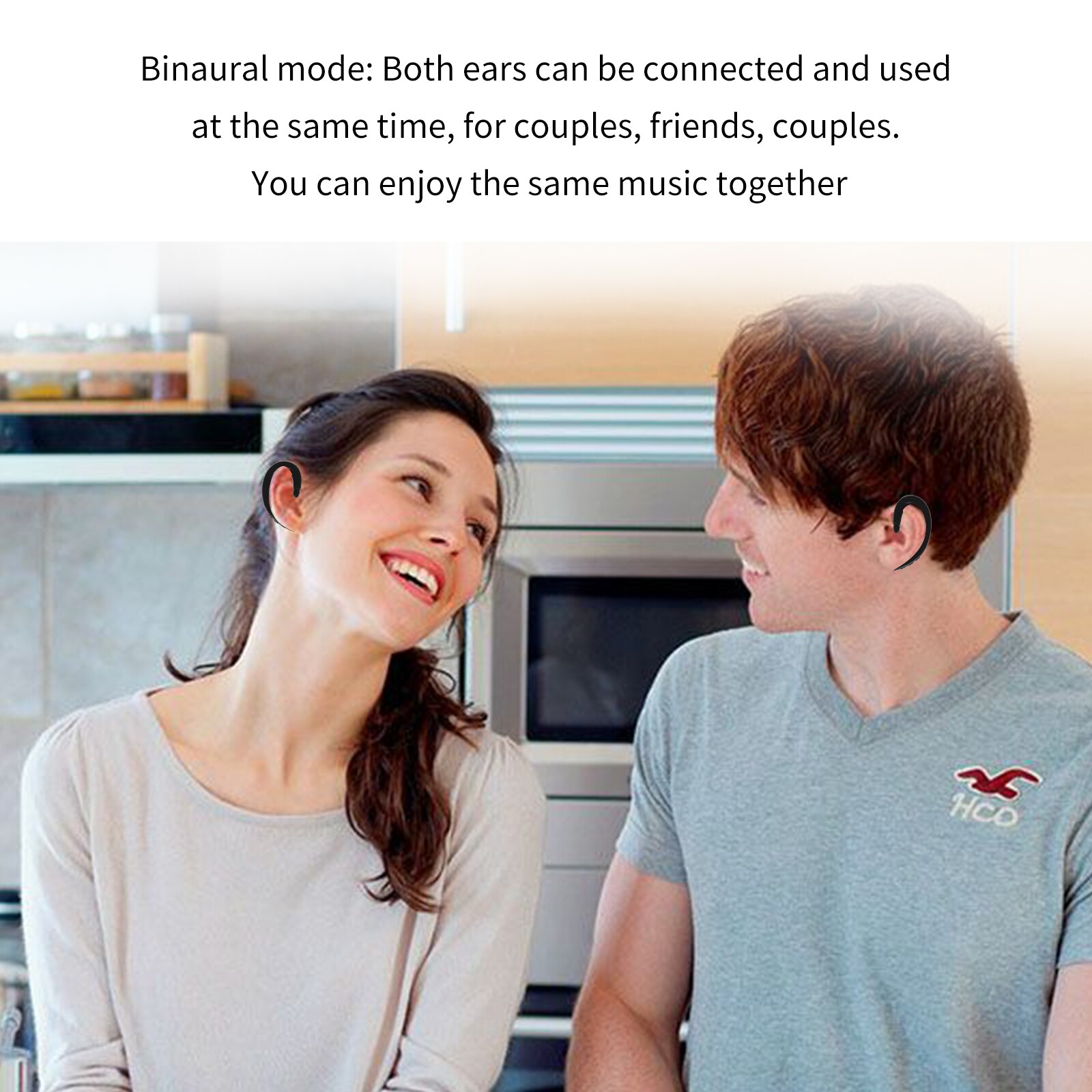 Bluetooth Headset TWS bone Conduction Wireless Earphone Bilateral Stereo Headphone Business Drive Earbuds For Smartphones