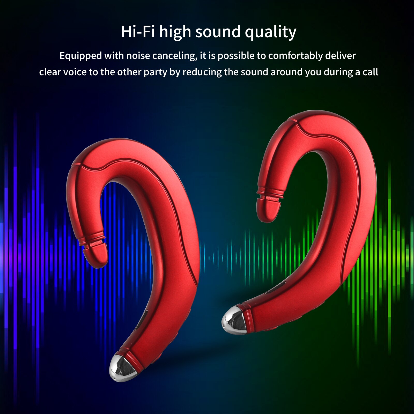 Bluetooth Headset TWS bone Conduction Wireless Earphone Bilateral Stereo Headphone Business Drive Earbuds For Smartphones