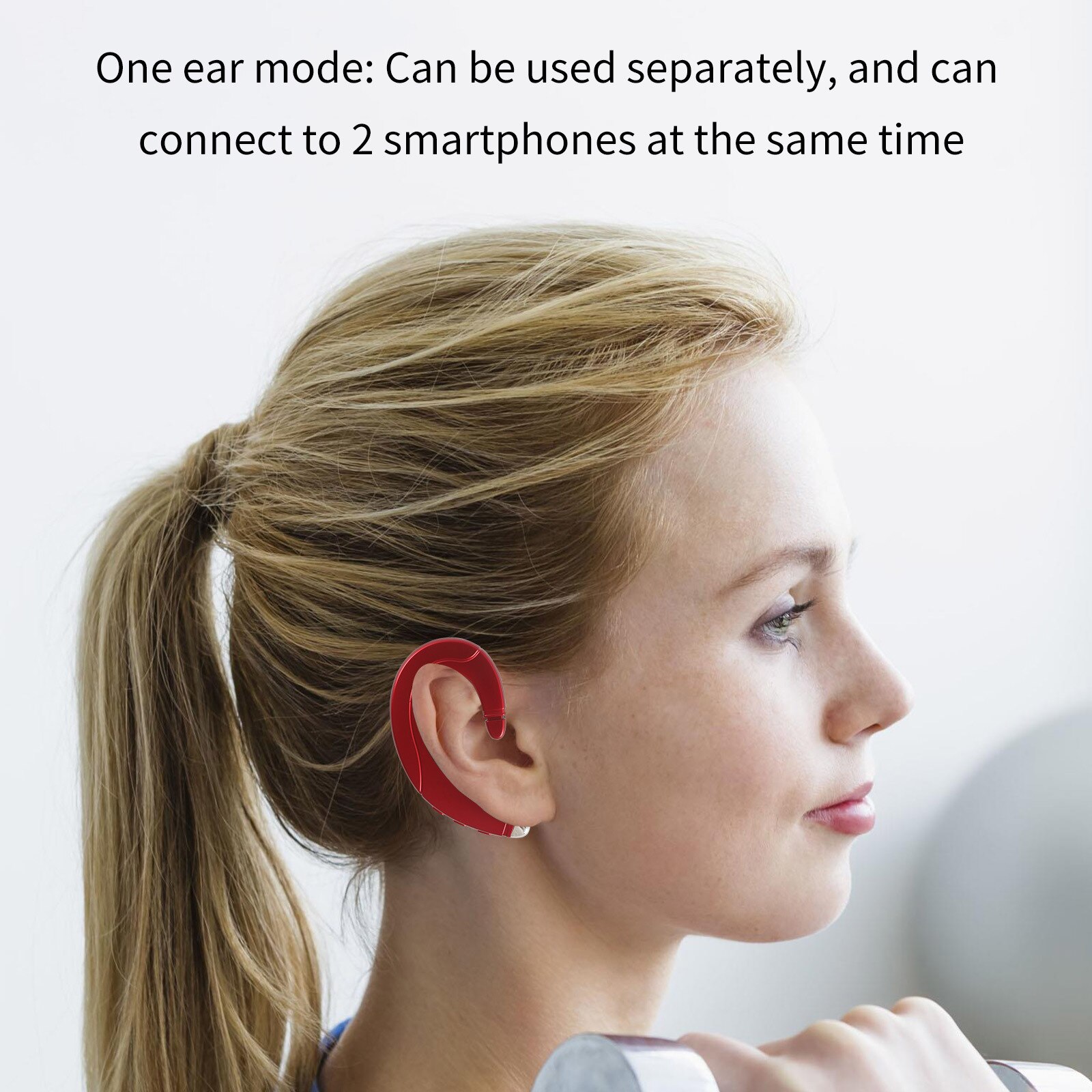 Bluetooth Headset TWS bone Conduction Wireless Earphone Bilateral Stereo Headphone Business Drive Earbuds For Smartphones