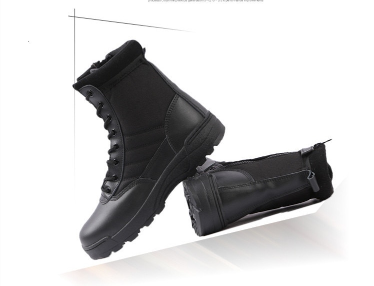 Army Military Tactical Boots Autumn Winter Outdoor Men Desert Ankle Boots Unisex High Top Lace Up Non-slip Shoes