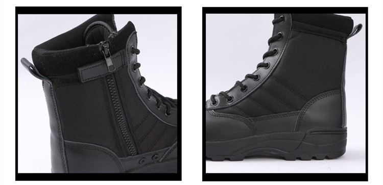Army Military Tactical Boots Autumn Winter Outdoor Men Desert Ankle Boots Unisex High Top Lace Up Non-slip Shoes
