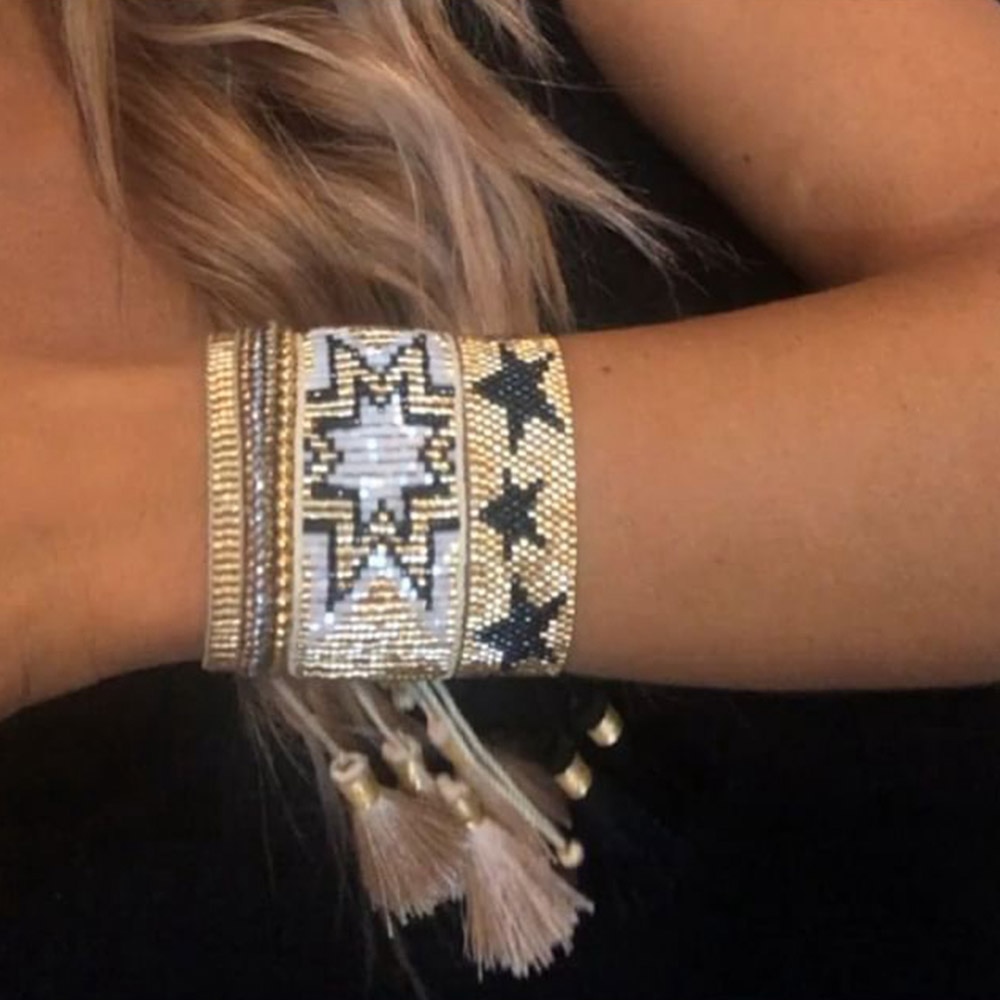 Miyuki Bracelet Jewelry Ladies Mexican Style Fashion 2021 Star Pulseras Femme Handmade Beadwork Jewellery Wrap Bracelets