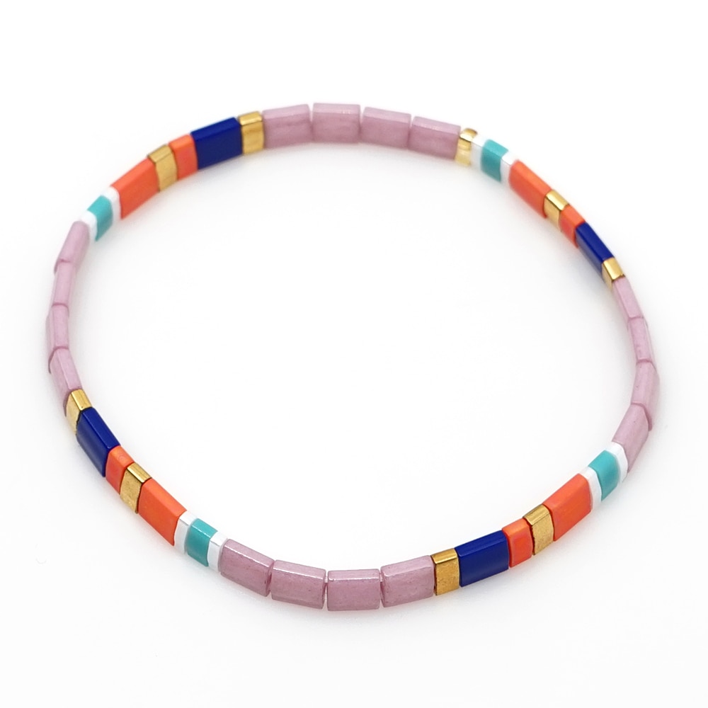 Miyuki Bracelet For Women Tila Beads Rainbow Bracelets Gift Boho Summer Pulseras Mujer Moda Glass Bead Jewelry wholesale