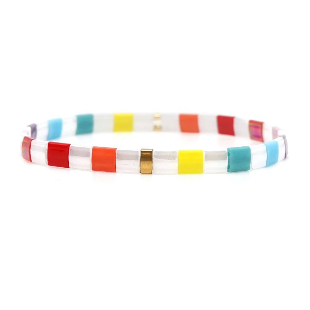 Miyuki Bracelet For Women Tila Beads Rainbow Bracelets Gift Boho Summer Pulseras Mujer Moda Glass Bead Jewelry wholesale