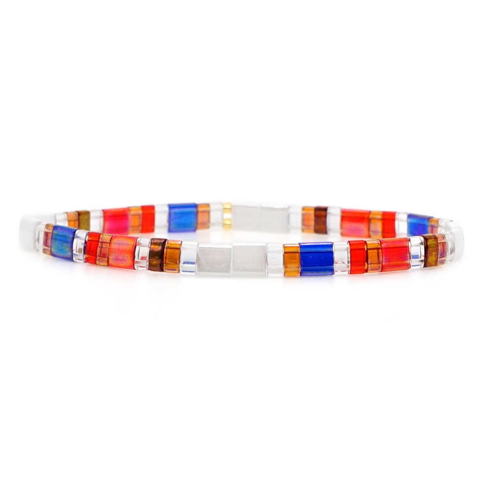 Miyuki Bracelet For Women Tila Beads Rainbow Bracelets Gift Boho Summer Pulseras Mujer Moda Glass Bead Jewelry wholesale