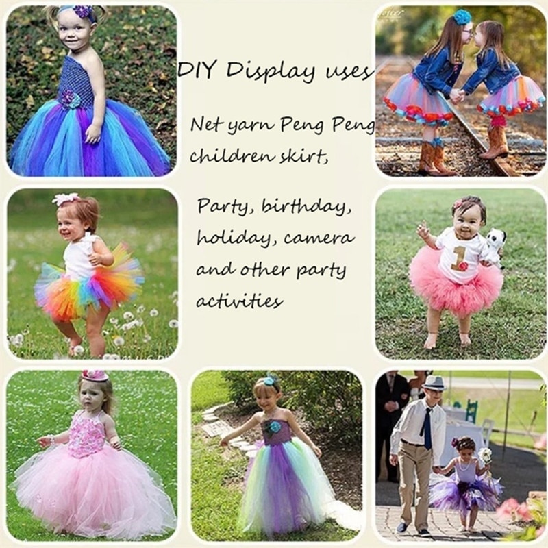 Tulle Roll 15cm 25Yards Roll Fabric Spool Tutu Party Baby Shower Birthday Gift Wrap Wedding Decoration Christmas Event Supplies