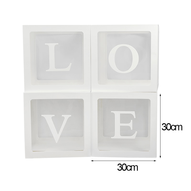 Baby Transparent Box Storage Balloon Baby Shower Decorations Kids Baby Shower Boy Girl Gifts Wedding Decor Storage Box