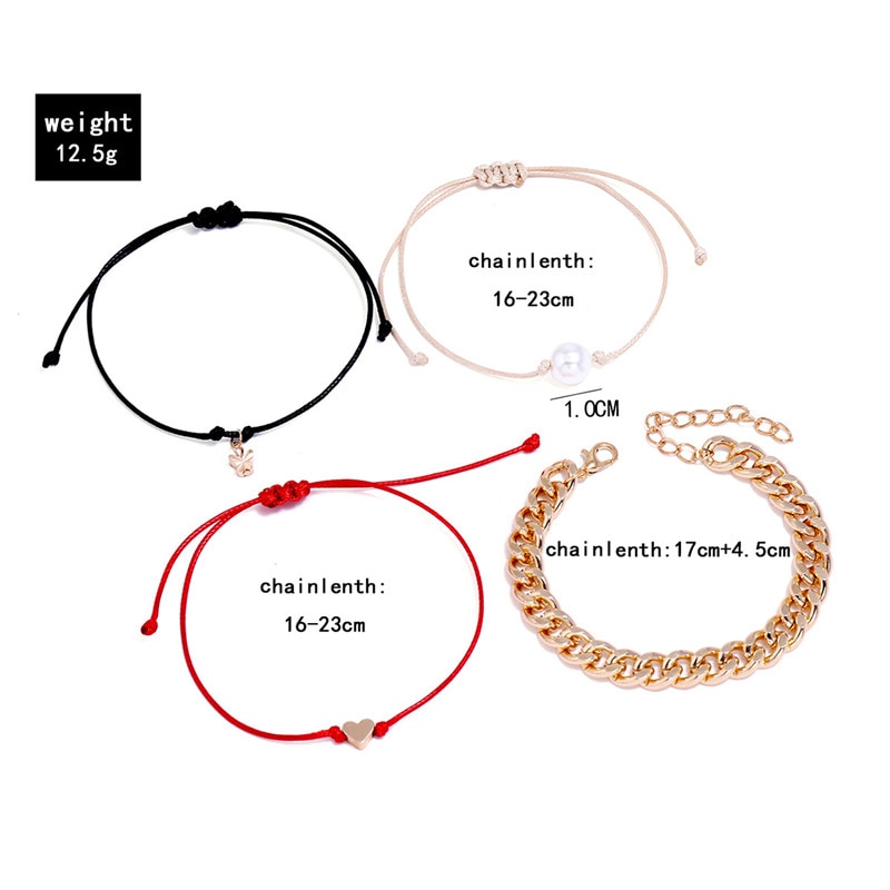 Bohemian Gold Color Heat Butterfly Anklets for Women Red Black Rope Chain Anklet Bracelet on Leg Anklet Beach Jewelry