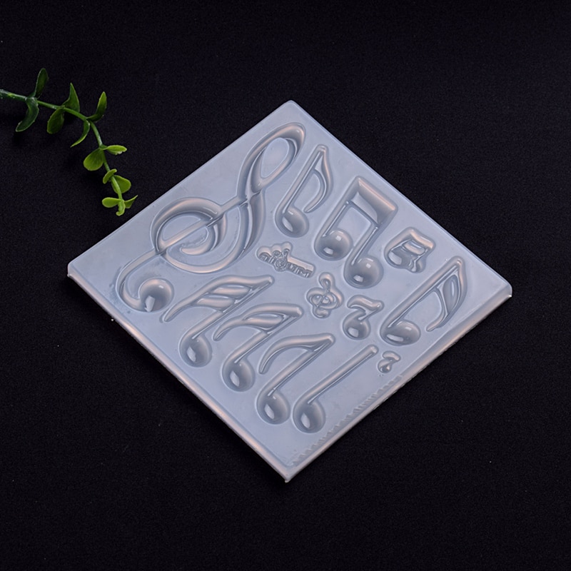 1pcs UV Resin Jewelry Liquid Silicone Mold Music Notes Shape Silicone Mold Resin Charms Mold For DIY Decorate Making Jewelry