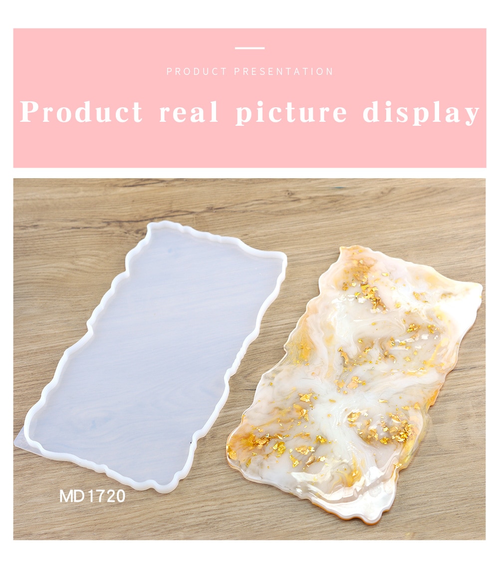 Hot Sell Home Decorative Craft Mold DIY Fruit Tray Table Mat Resin Silicone Base Coaster Tray Mold For Jewelry Making Resin Mold