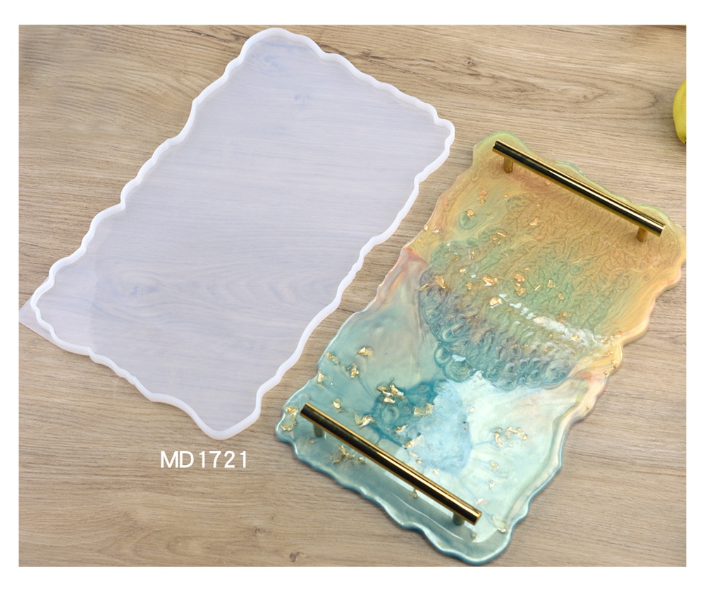 Hot Sell Home Decorative Craft Mold DIY Fruit Tray Table Mat Resin Silicone Base Coaster Tray Mold For Jewelry Making Resin Mold