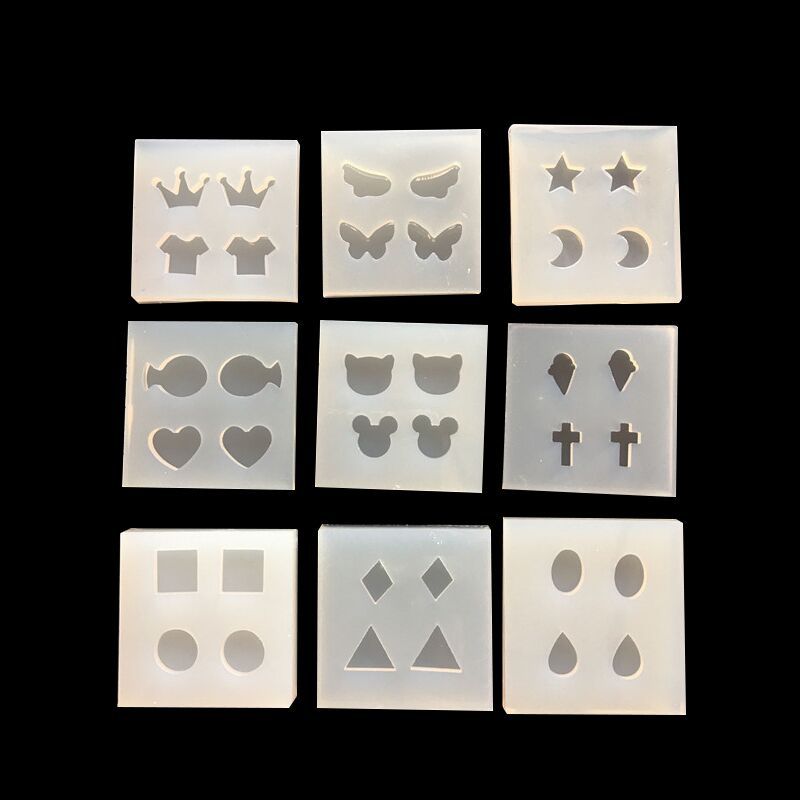 1PCS Crown Animal  Charms Pendant Craft DIY UV Resin Liquid Silicone Molds for Earring Necklace Decorations Making Jewelry