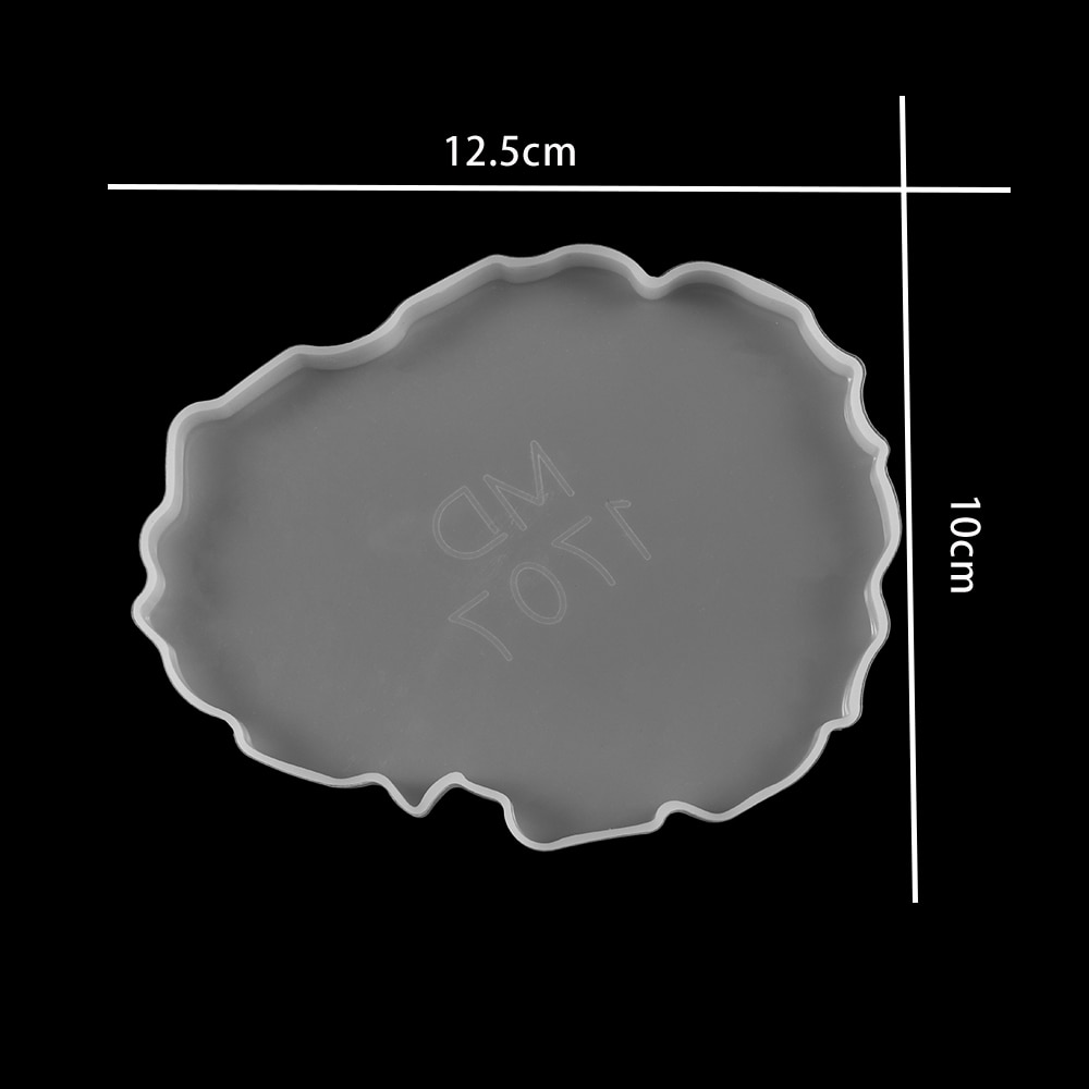 Coaster Epoxy Molds Wave Table Silicone Mold Wine Glass Coasters Epoxy Moulds For Family Gathering Party Jewelry Making Findings