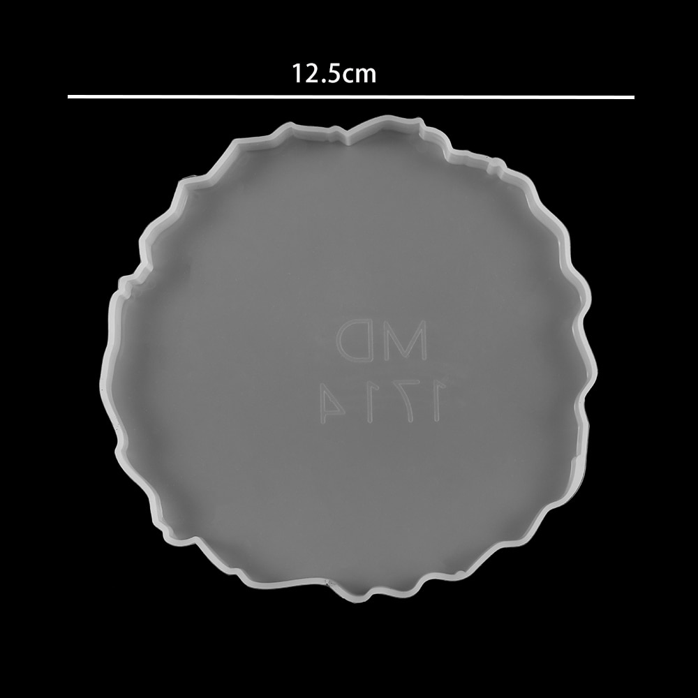 Coaster Epoxy Molds Wave Table Silicone Mold Wine Glass Coasters Epoxy Moulds For Family Gathering Party Jewelry Making Findings