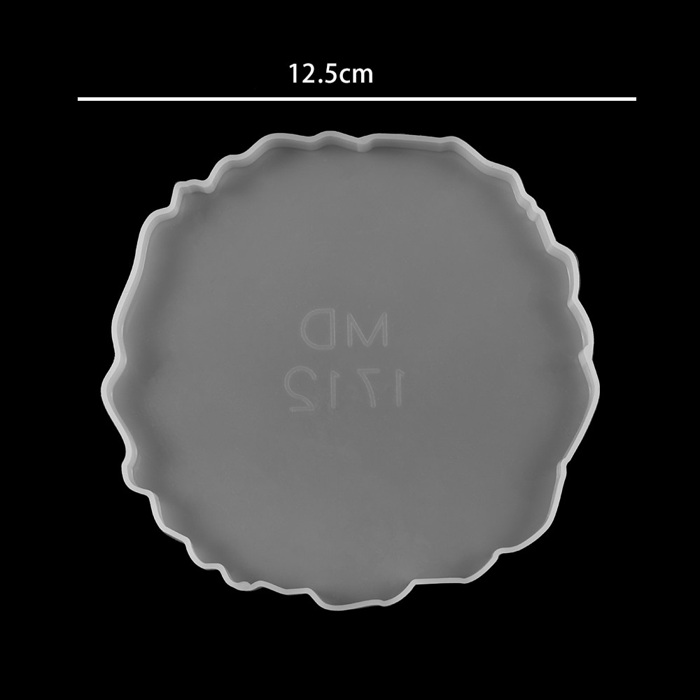 Coaster Epoxy Molds Wave Table Silicone Mold Wine Glass Coasters Epoxy Moulds For Family Gathering Party Jewelry Making Findings
