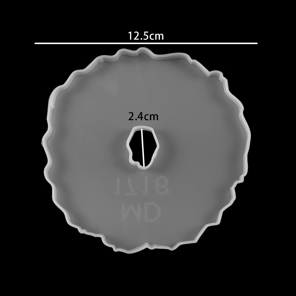 Coaster Epoxy Molds Wave Table Silicone Mold Wine Glass Coasters Epoxy Moulds For Family Gathering Party Jewelry Making Findings