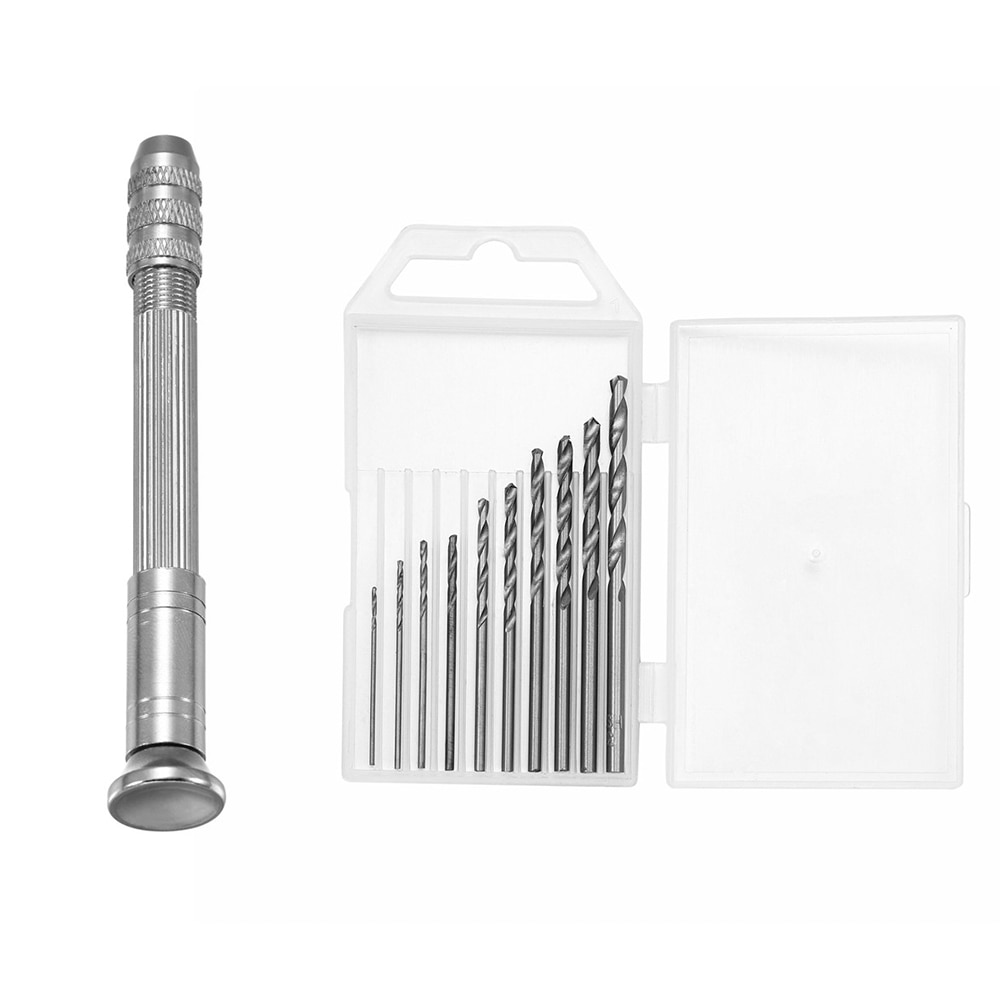 1 Set Metal Hand Drill Equipments UV Resin Mold Tools and Handmade Jewelry Tool with 0.8mm-3.0mm Drill Screw for Resin Casting