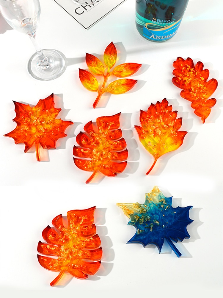 30 Styles Epoxy Resin Coaster Molds Silicone DIY Wine Cup Holder Map Irregular Wave Agate Casting Mold For Resin Craft DM010