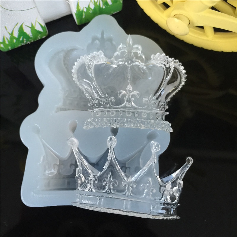 1PCS/bag 2 Style Crown Craft DIY Transparent UV  Resin Liquid Silicone Combination Molds for Making Finding Accessories