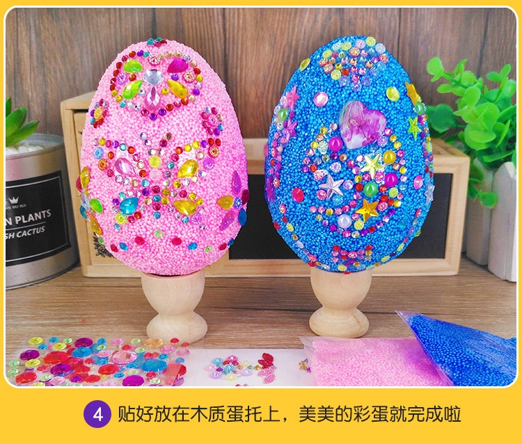 toys snow polymer clay egg Diamond Puzzle Material diy crafts kids toys for girls toys for children
