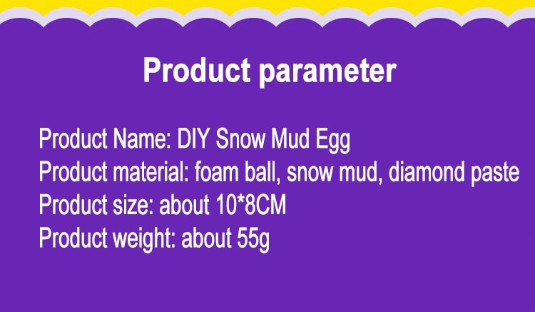 toys snow polymer clay egg Diamond Puzzle Material diy crafts kids toys for girls toys for children