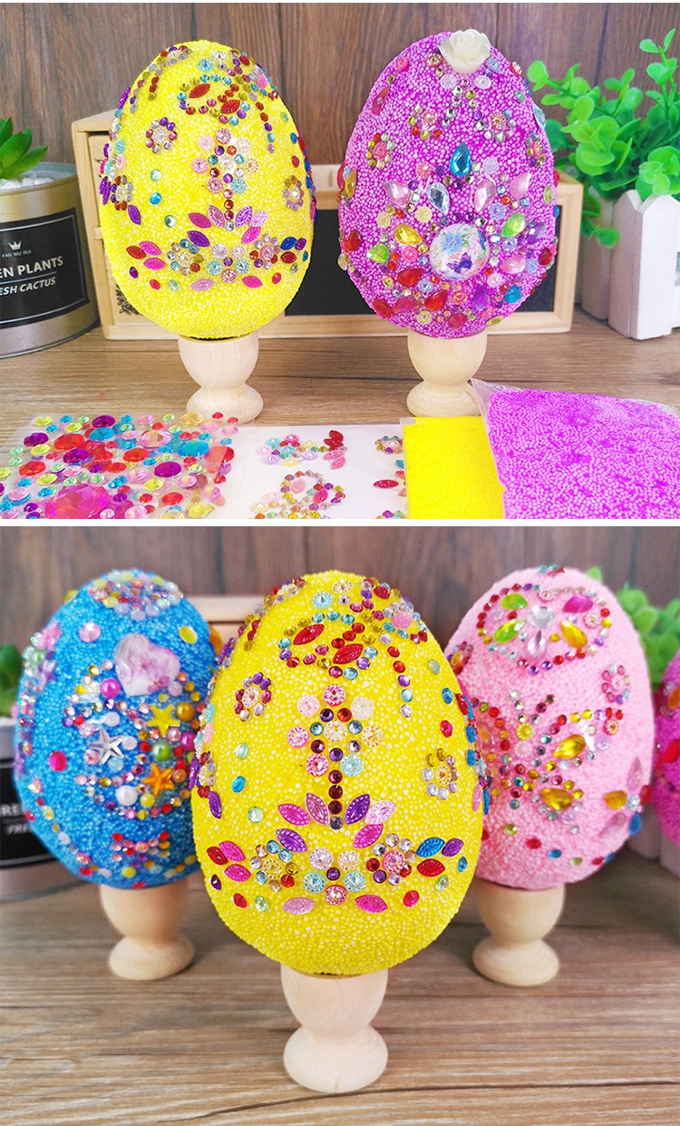 toys snow polymer clay egg Diamond Puzzle Material diy crafts kids toys for girls toys for children