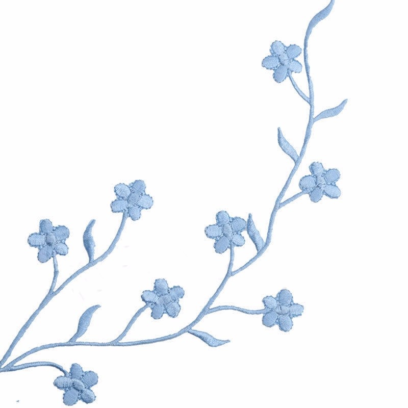 14'' Plum Blossom Flower Applique Clothing Embroidery Patch Fabric Sticker Iron On Sew On Patch Craft Sewing Repair Embroidered