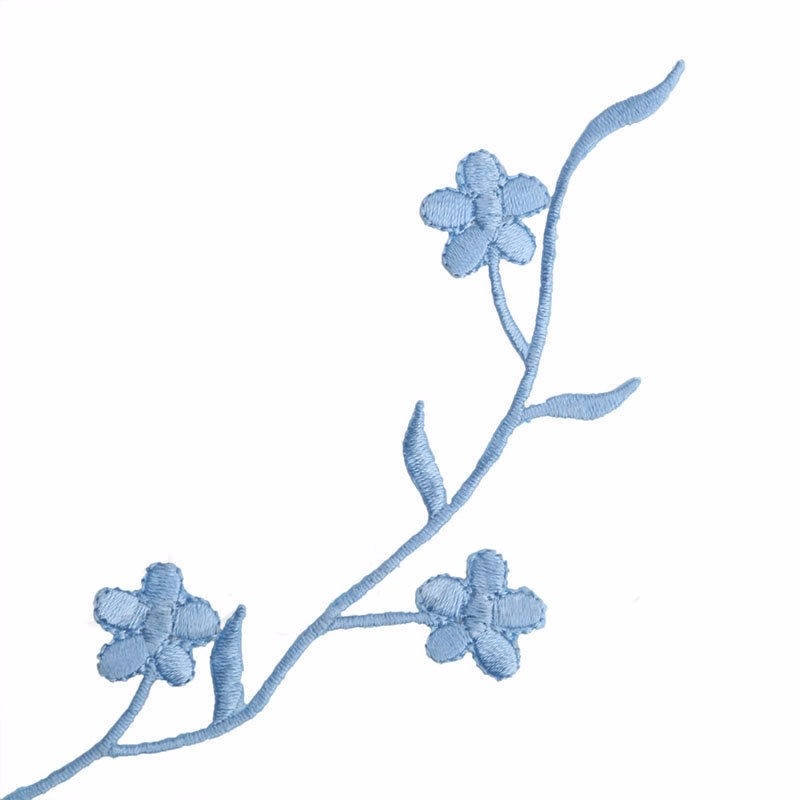 14'' Plum Blossom Flower Applique Clothing Embroidery Patch Fabric Sticker Iron On Sew On Patch Craft Sewing Repair Embroidered
