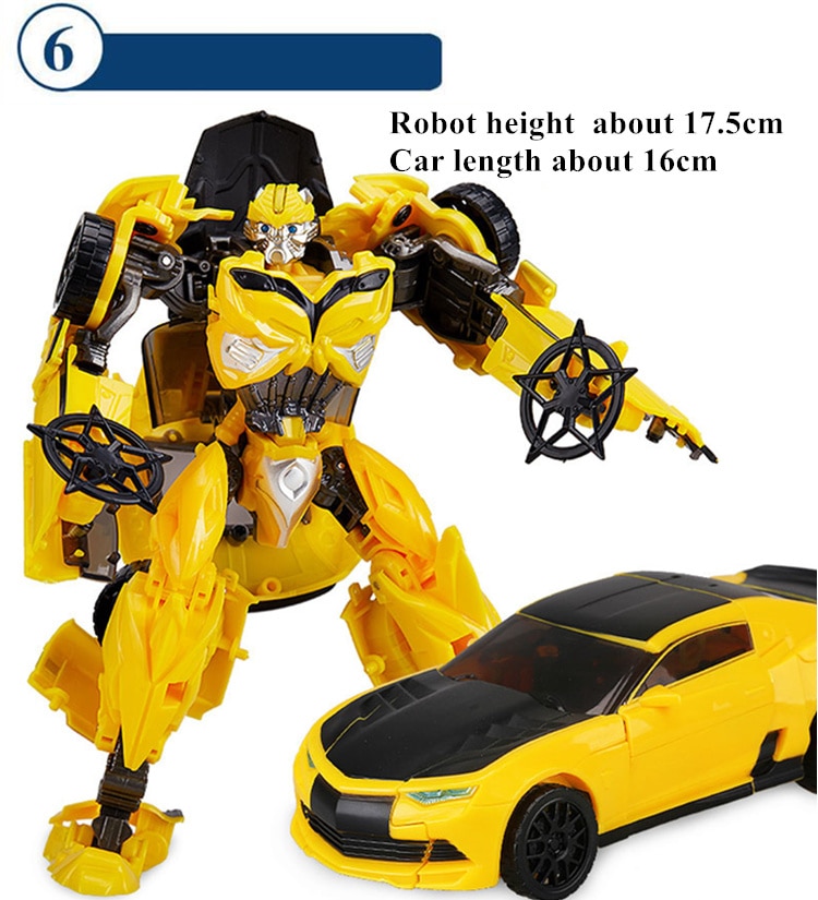 Transformation Toys For Children Movie 5 Series Plastic ABS + Alloy Anime Action Figure Model Robot Car Boy Kids Gift