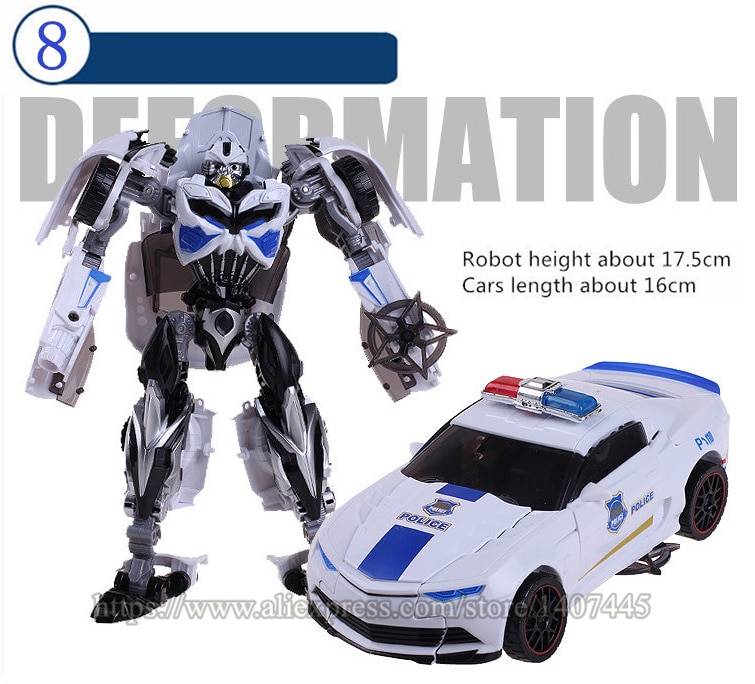 Transformation Toys For Children Movie 5 Series Plastic ABS + Alloy Anime Action Figure Model Robot Car Boy Kids Gift